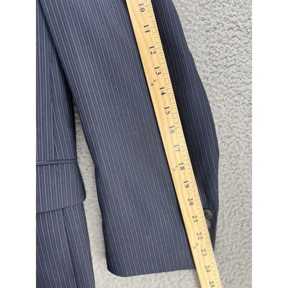 Daniel Cremieux Performance Loro Piana 44S Blue Sports Coat Blazer‎ Stripe ITALY